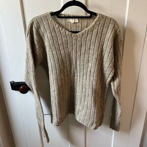Vintage J. Crew 100% wool Sweater Tan Size Small